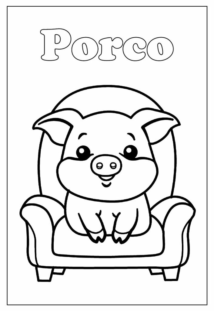 desenho de porco para colorir 13
