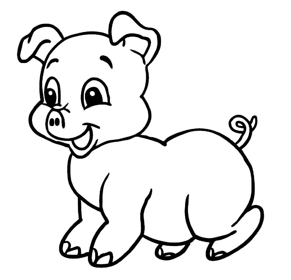 desenho de porco para colorir 14