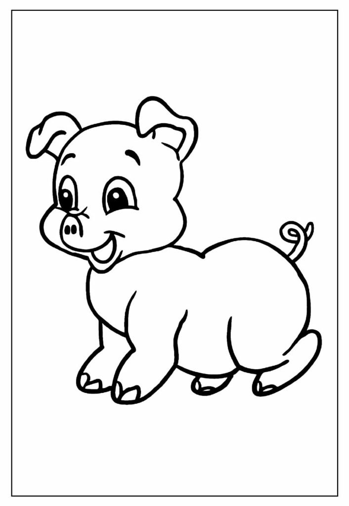 desenho de porco para colorir 15