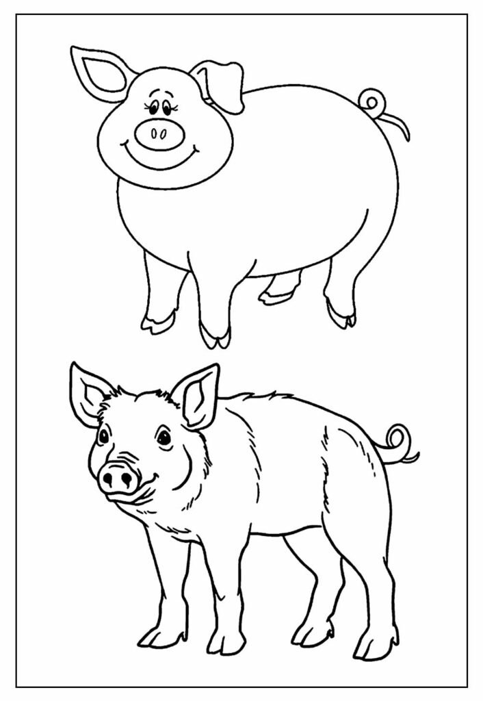 desenho de porco para colorir 21