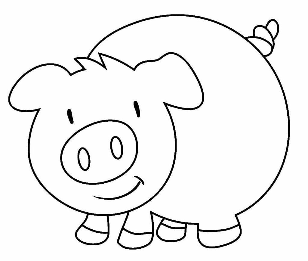 desenho de porquinhos para pintar 10