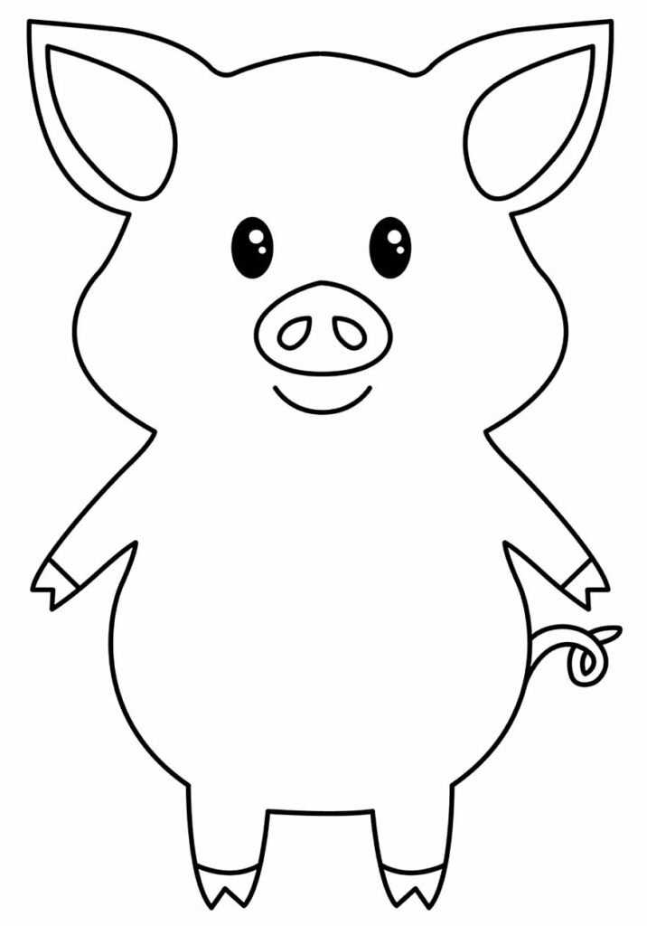 desenho de porquinhos para pintar 3