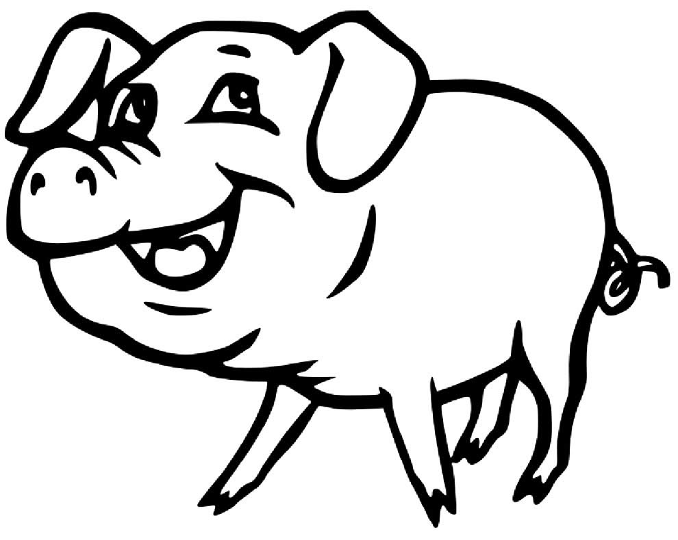 desenhos de porquinhos para colorir 14