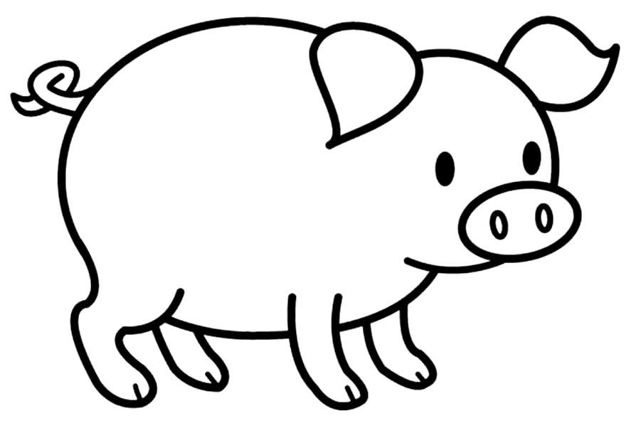desenhos de porquinhos para colorir 8