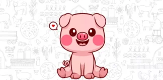 porco para colorir