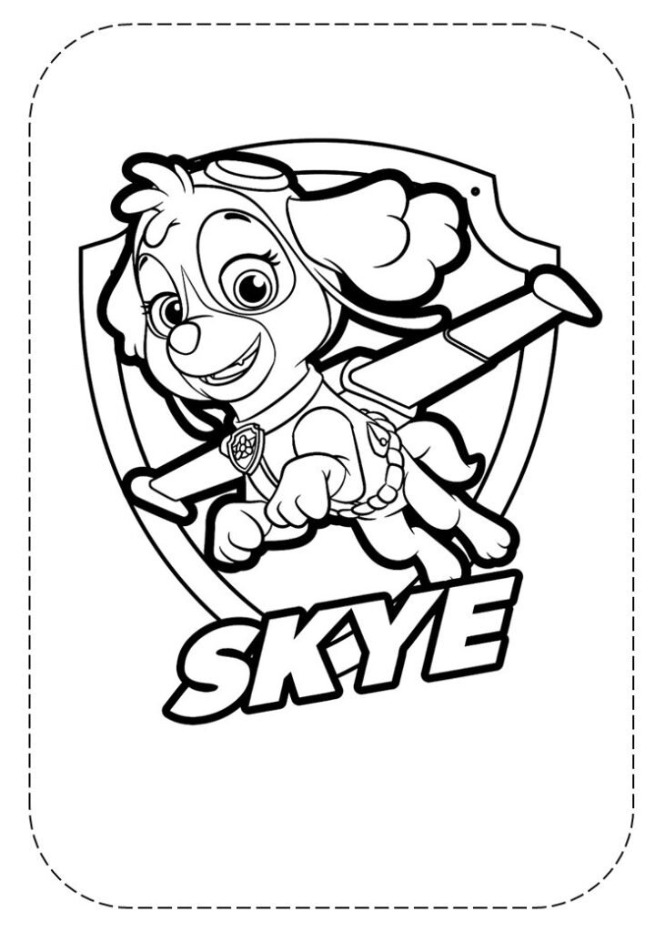 skye para colorir 18