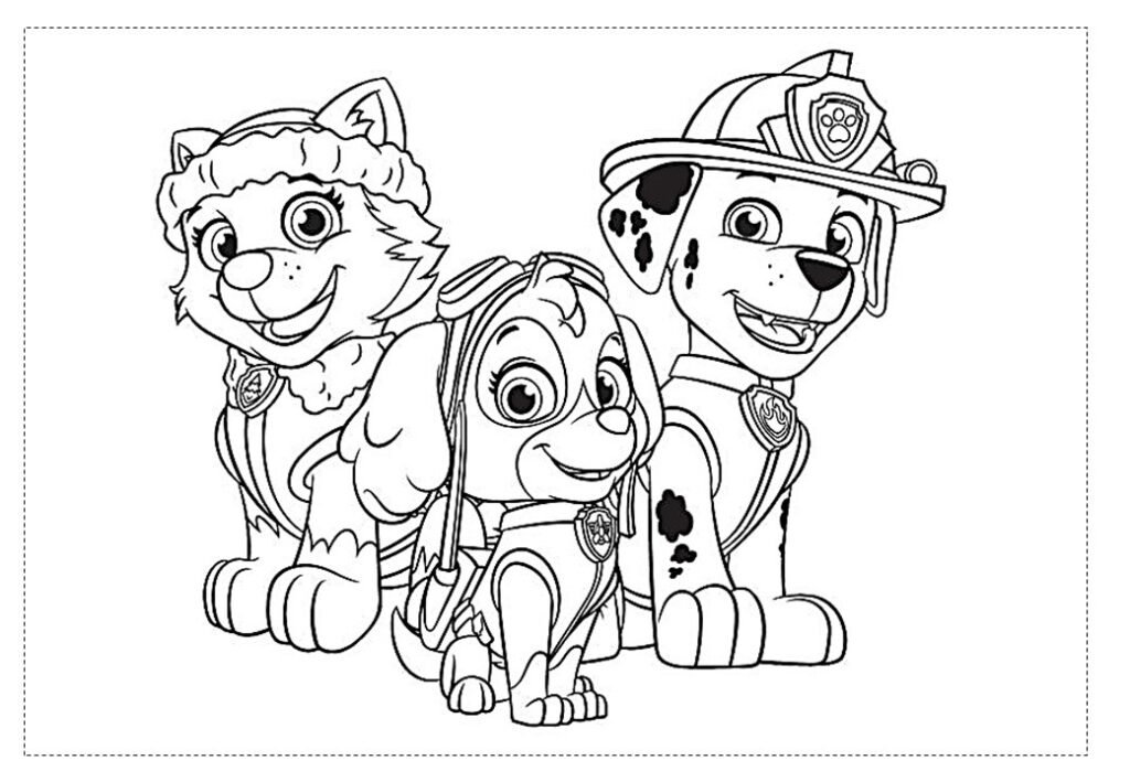 skye para colorir 2