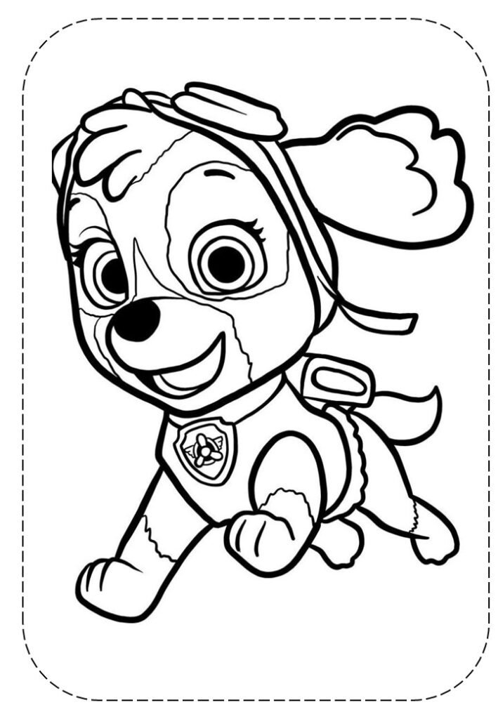 skye para colorir 22