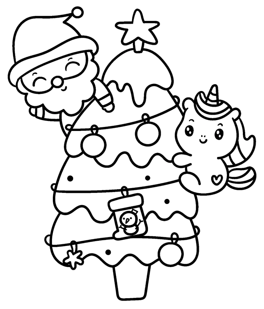 Desenhos de Natal Fofos para Personalizar Desenhos de Natal Fofos para Personalizar