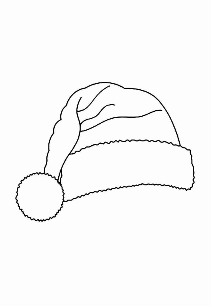 Gorro do Papai Noel vazio para pintar