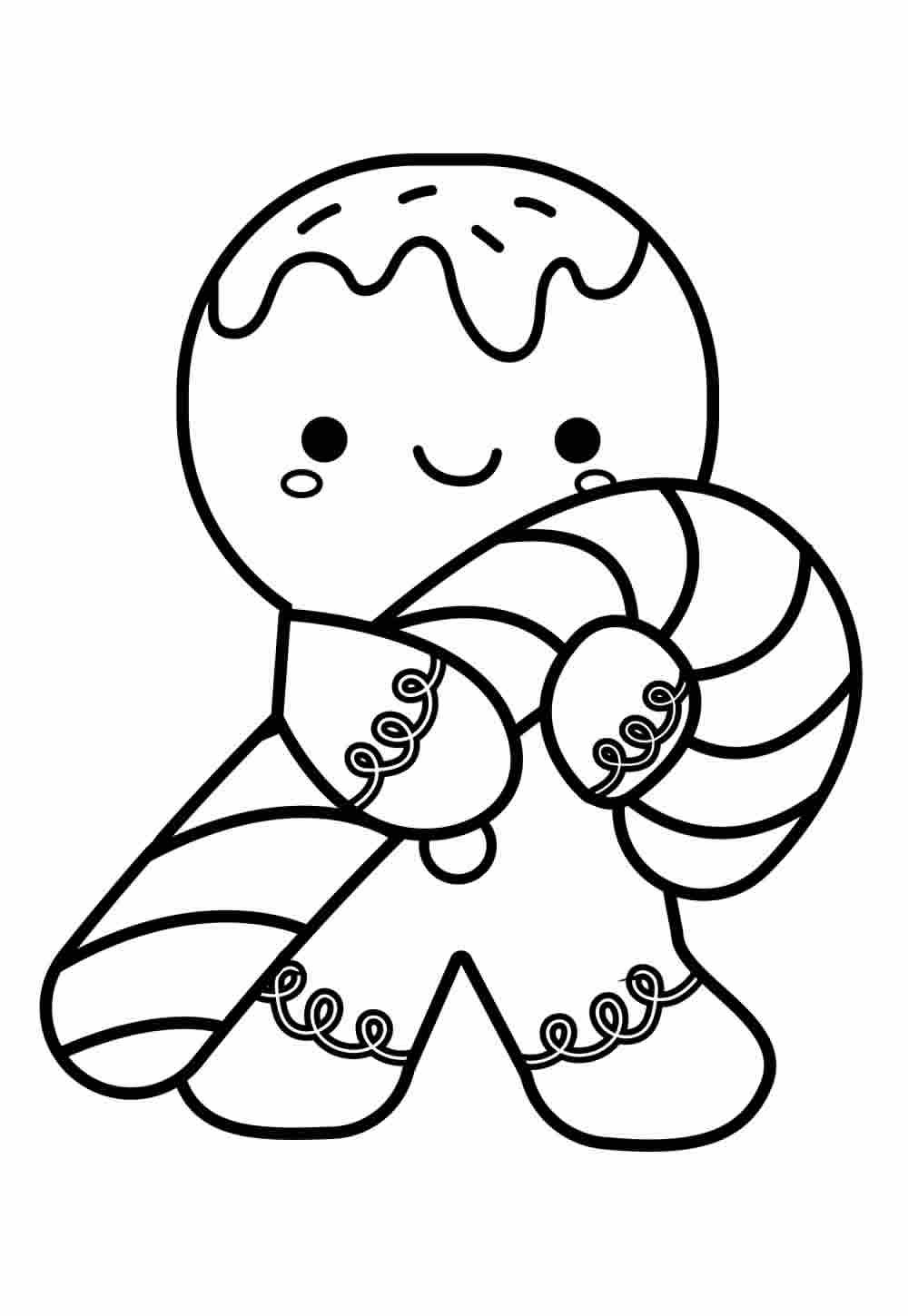 Desenhos Fofos de Natal para Colorir e Imprimir
