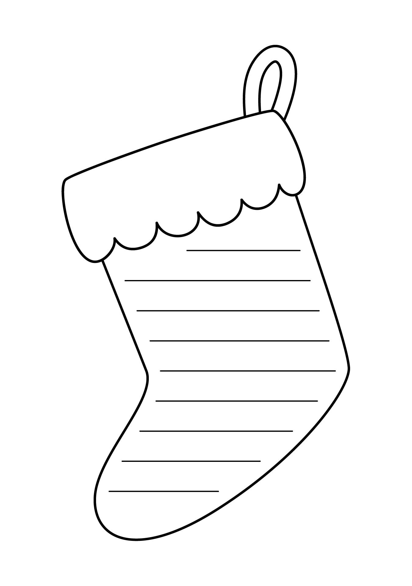 Moldes de Bota do Papai Noel para imprimir
