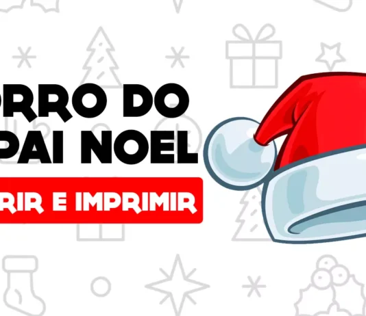 Desenhos de Gorro do Papai Noel para Colorir e Imprimir gorro do papai noel para colorir
